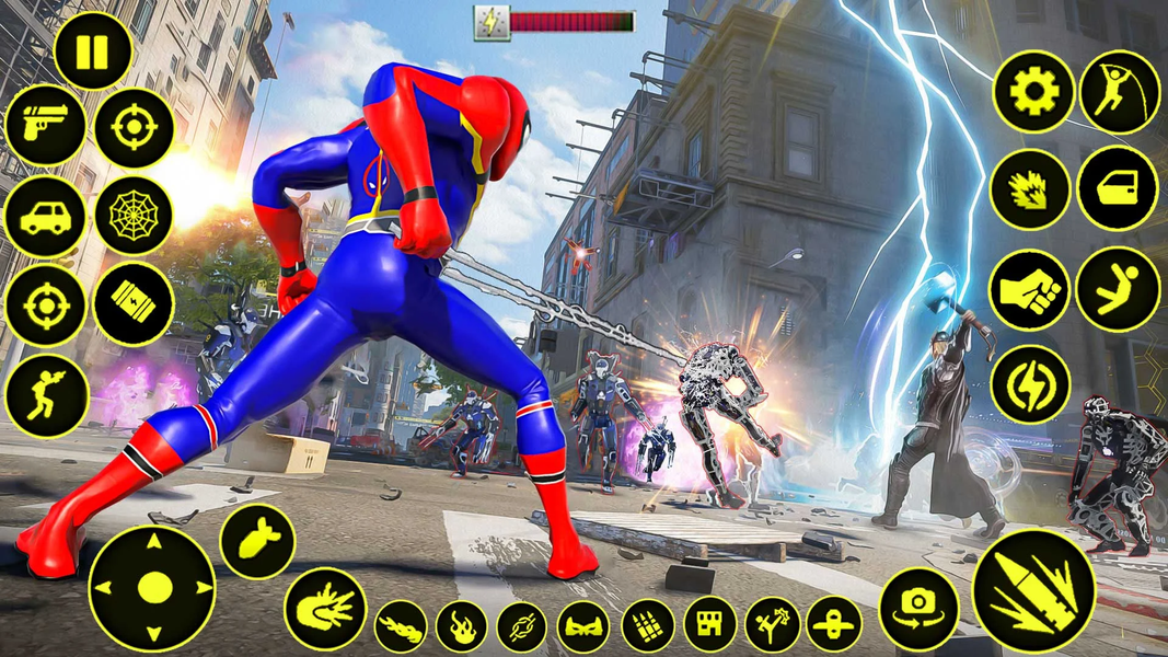 Spider Rope Hero Man Games - Gameplay image of android game