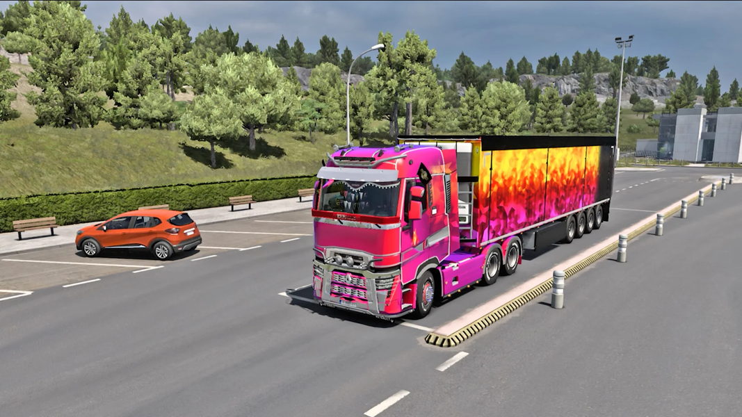Ultimate Euro Truck Drive 2025 - Gameplay image of android game