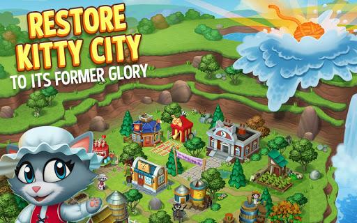 Kitty City: Kitty Cat Farm Simulation Game - Gameplay image of android game