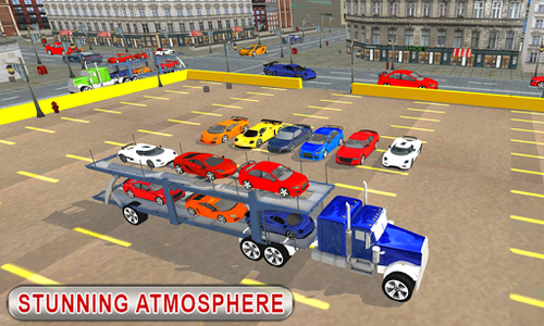 Truck Car Transport Trailer - Gameplay image of android game