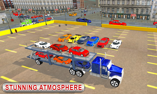 Truck Car Transport Trailer - Gameplay image of android game