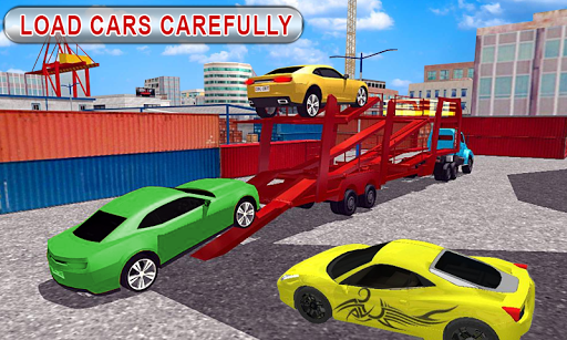 Truck Car Transport Trailer - Gameplay image of android game