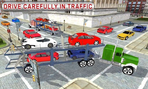 Truck Car Transport Trailer - Gameplay image of android game