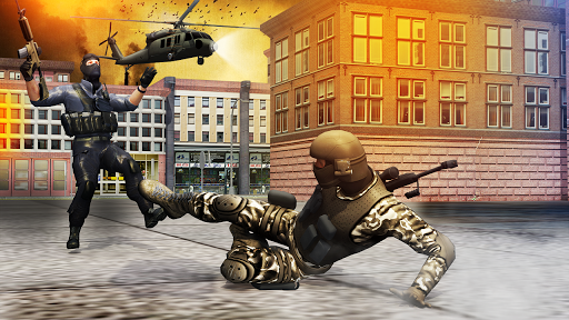 US Army Gun Battle War Combat Shooting Counter - Gameplay image of android game