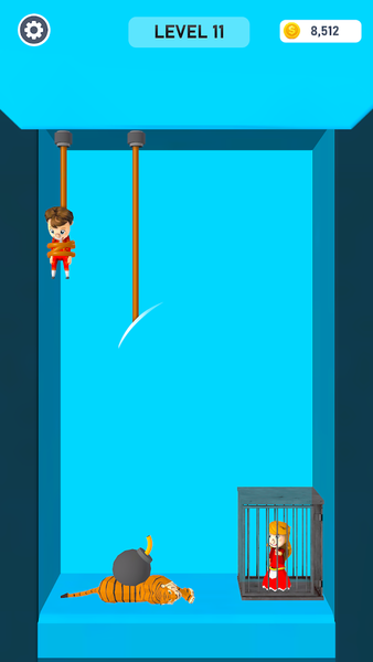 Rescue Puzzle: Rope Cut Game - Gameplay image of android game
