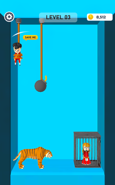 Rescue Boy Rope Cutting Game - عکس بازی موبایلی اندروید