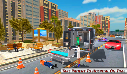 Hospital Rescue Ambulance Game - Gameplay image of android game