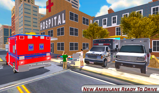 Hospital Rescue Ambulance Game - Gameplay image of android game