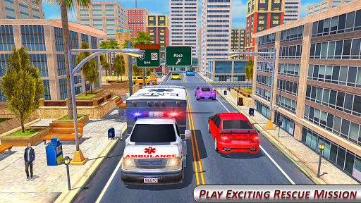 Hospital Rescue Ambulance Game - Gameplay image of android game