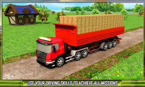 Farm Truck Silage Transporter - Gameplay image of android game