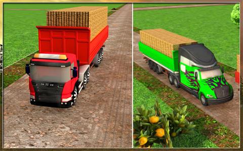 Farm Truck Silage Transporter - Gameplay image of android game