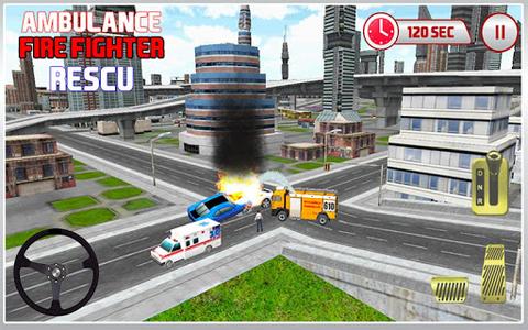 Firefighter Ambulance Rescue - عکس بازی موبایلی اندروید