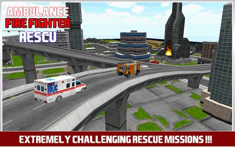 Firefighter Ambulance Rescue - عکس بازی موبایلی اندروید