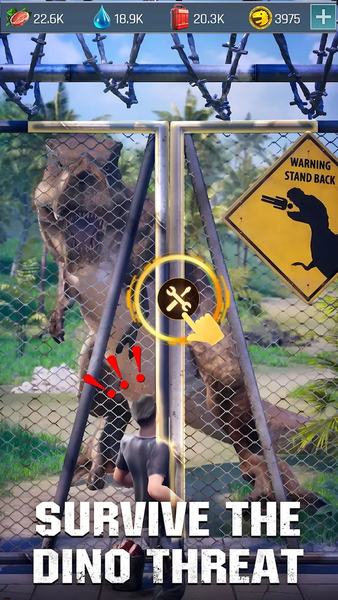 Dino War: Survival - Gameplay image of android game