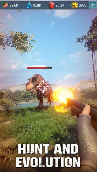 Dino War: Survival - Gameplay image of android game