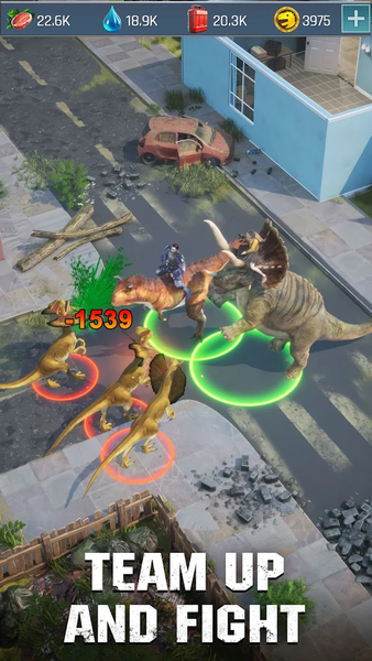 Dino War: Survival - Gameplay image of android game