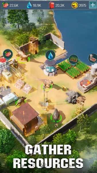 Dino War: Survival - Gameplay image of android game