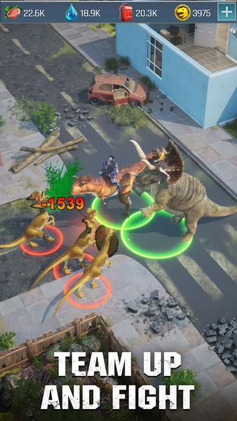 Dino War: Survival - Gameplay image of android game