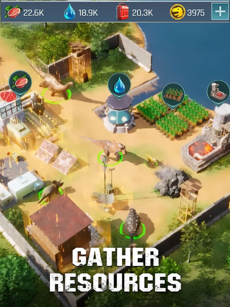 Dino War: Survival - Gameplay image of android game