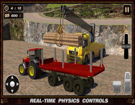 Log Transporter Crane Driver - Gameplay image of android game