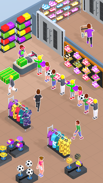 Shopping Outlet - Tycoon Games - Gameplay image of android game