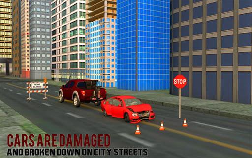 Tow Truck Car Transporter Sim - Gameplay image of android game