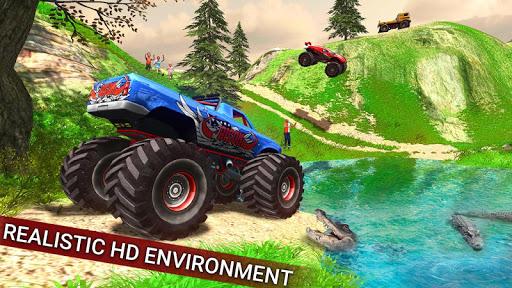 Monster Truck Stunt Truck Game - Gameplay image of android game