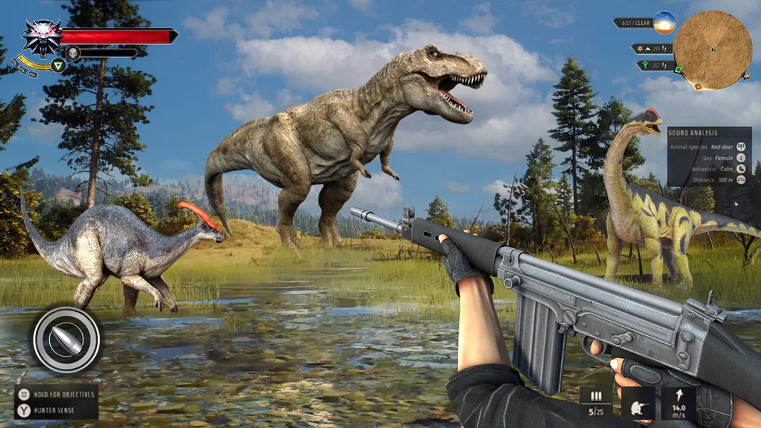 Dino Hunting: Dinosaur Game 3D - Gameplay image of android game