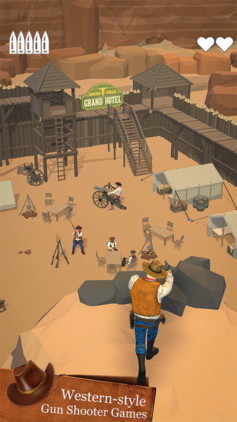 West Shooting Cowboy Games - Gameplay image of android game