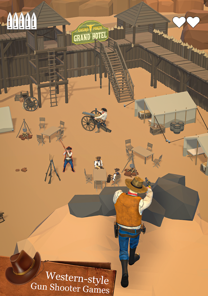 West Shooting Cowboy Games - Gameplay image of android game