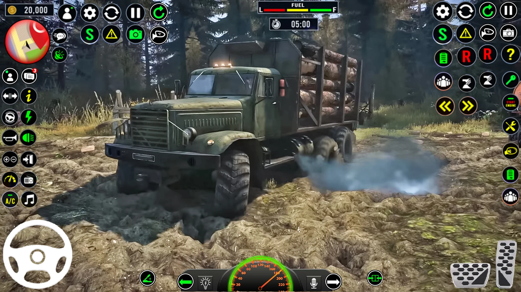 US Army Cargo Truck Games 3d - Gameplay image of android game