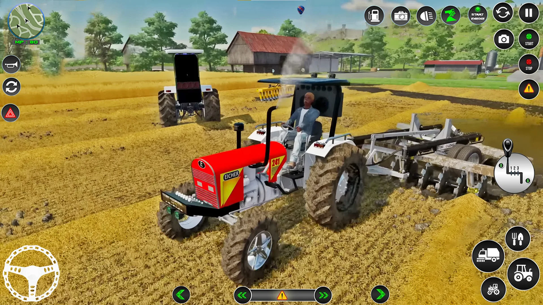 US Farming Tractor Games ۳d - عکس بازی موبایلی اندروید