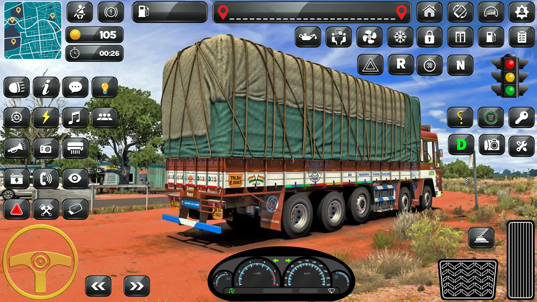 Indian Truck Driver Simulator - Gameplay image of android game