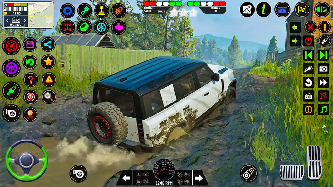 US Jeep Simulator Game 4x4 - Gameplay image of android game