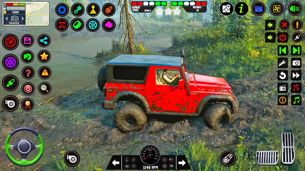 US Jeep Simulator Game 4x4 - Gameplay image of android game