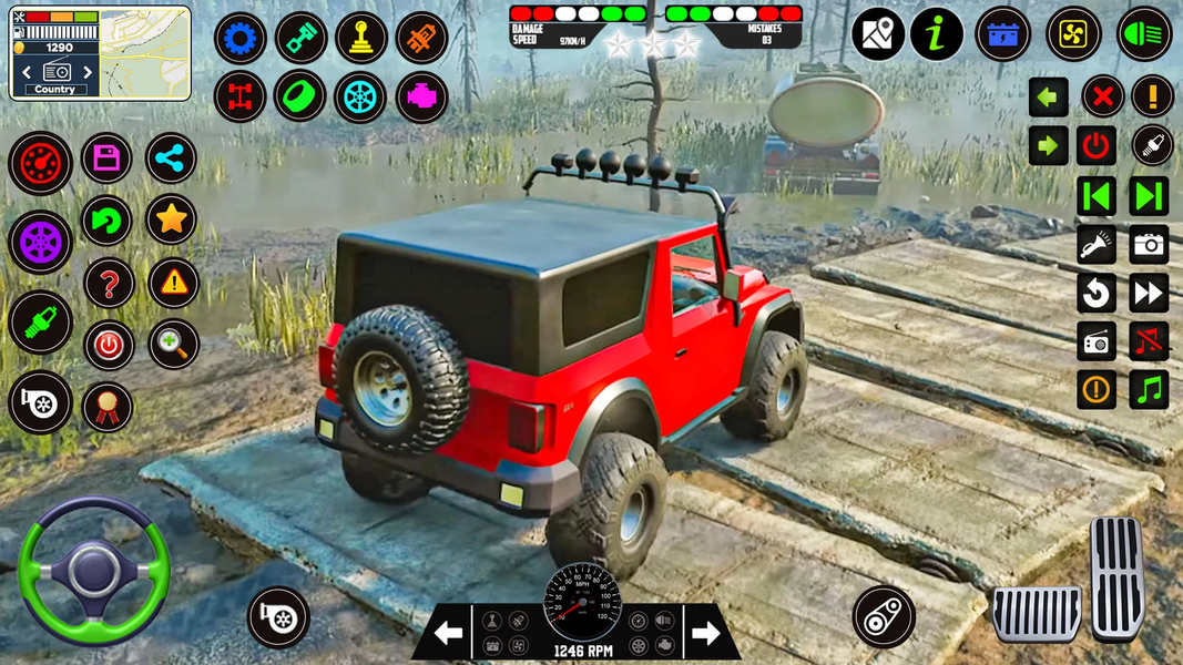 US Jeep Simulator Game 4x4 - Gameplay image of android game