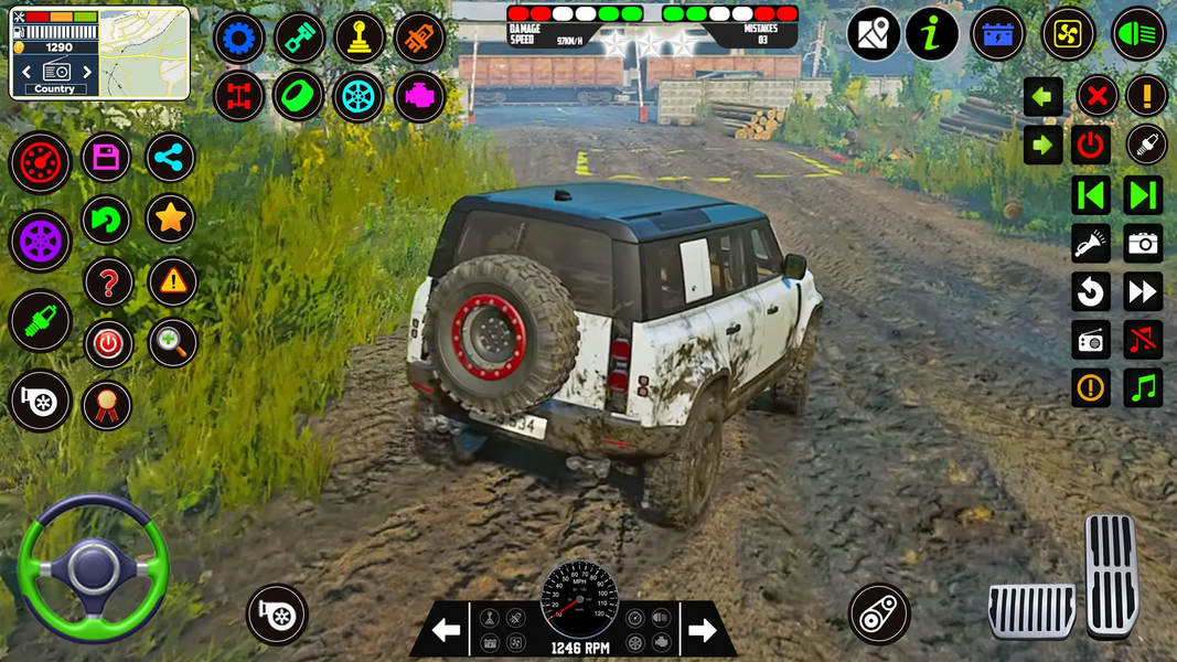 US Jeep Simulator Game 4x4 - Gameplay image of android game