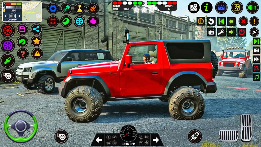 US Jeep Simulator Game 4x4 - Gameplay image of android game