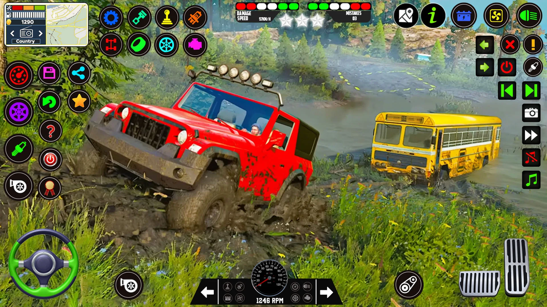 US Jeep Simulator Game 4x4 - Gameplay image of android game