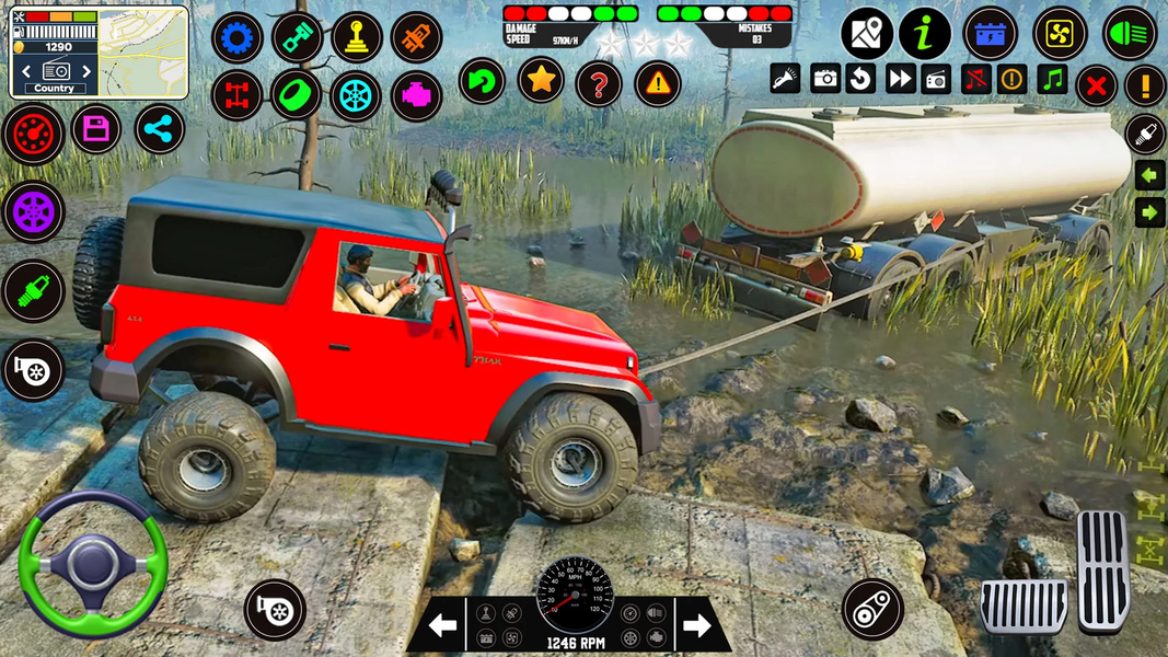 US Jeep Simulator Game 4x4 - Gameplay image of android game