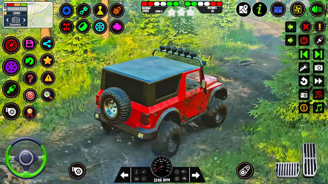 US Jeep Simulator Game 4x4 - Gameplay image of android game