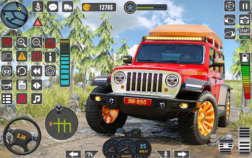 Offroad Jeep Driving Mud Games - Gameplay image of android game