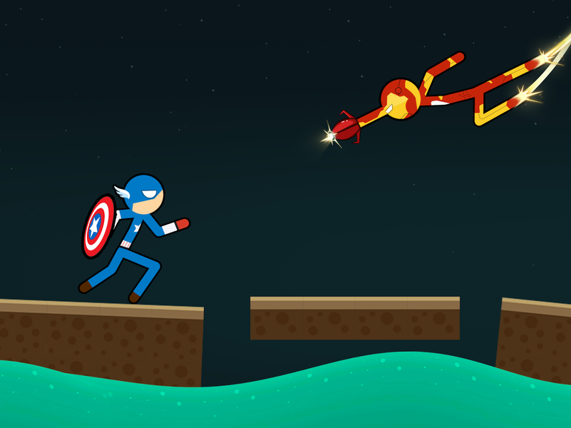 Stickman Clash Fighting Game - Gameplay image of android game