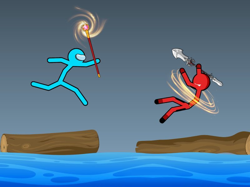 Stick-man Clash Fighting Game - Gameplay image of android game
