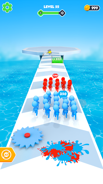 Stick-man Count Merge Master - Gameplay image of android game