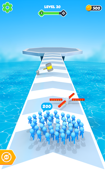 Stick-man Count Merge Master - Gameplay image of android game