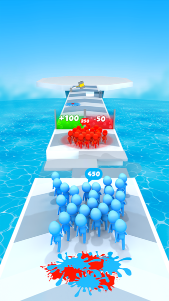 Stick-man Count Merge Master - Gameplay image of android game