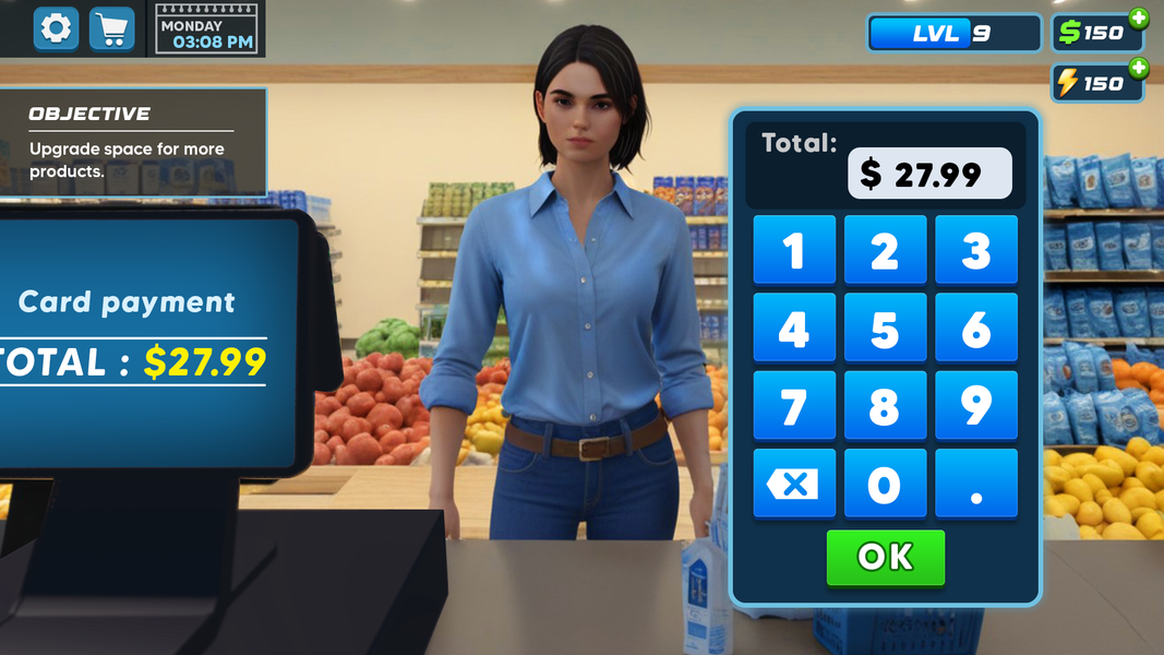 Supermarket Manager ۳D Store - عکس بازی موبایلی اندروید