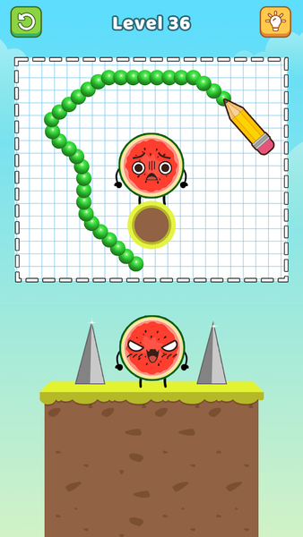 Draw & Destroy Angry Eggs - Gameplay image of android game
