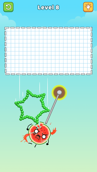 Draw Line To Smash Angry Eggs - Gameplay image of android game